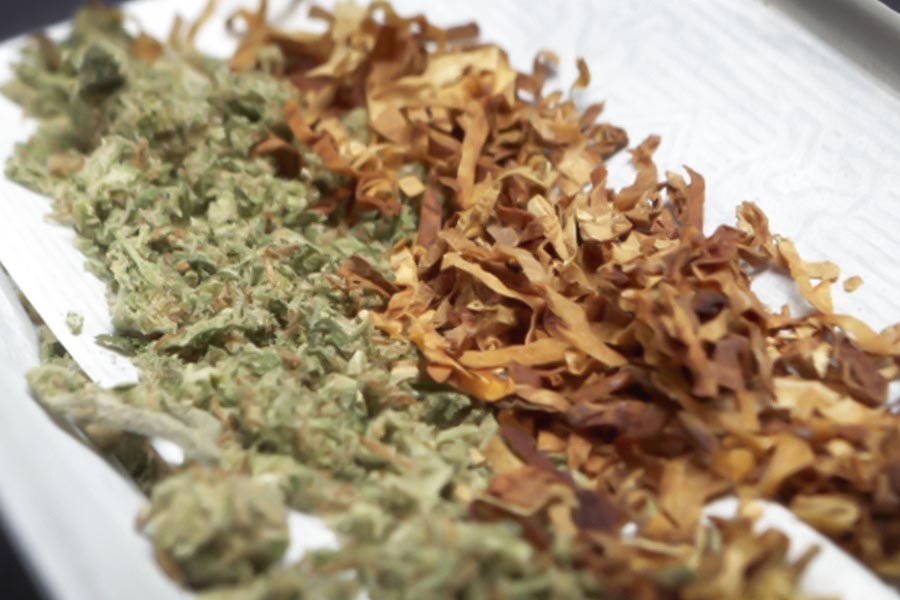 habitudes de mélanger avec du tabac