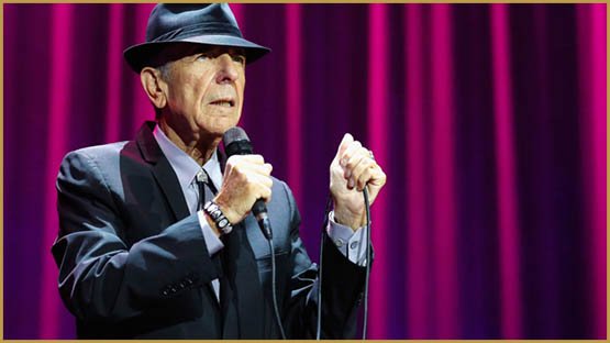 LONDON, ENGLAND - SEPTEMBER 15: Leonard Cohen performs live on stage at O2 Arena on September 15, 2013 in London, England. (Photo by Simone Joyner/Redferns via Getty Images)