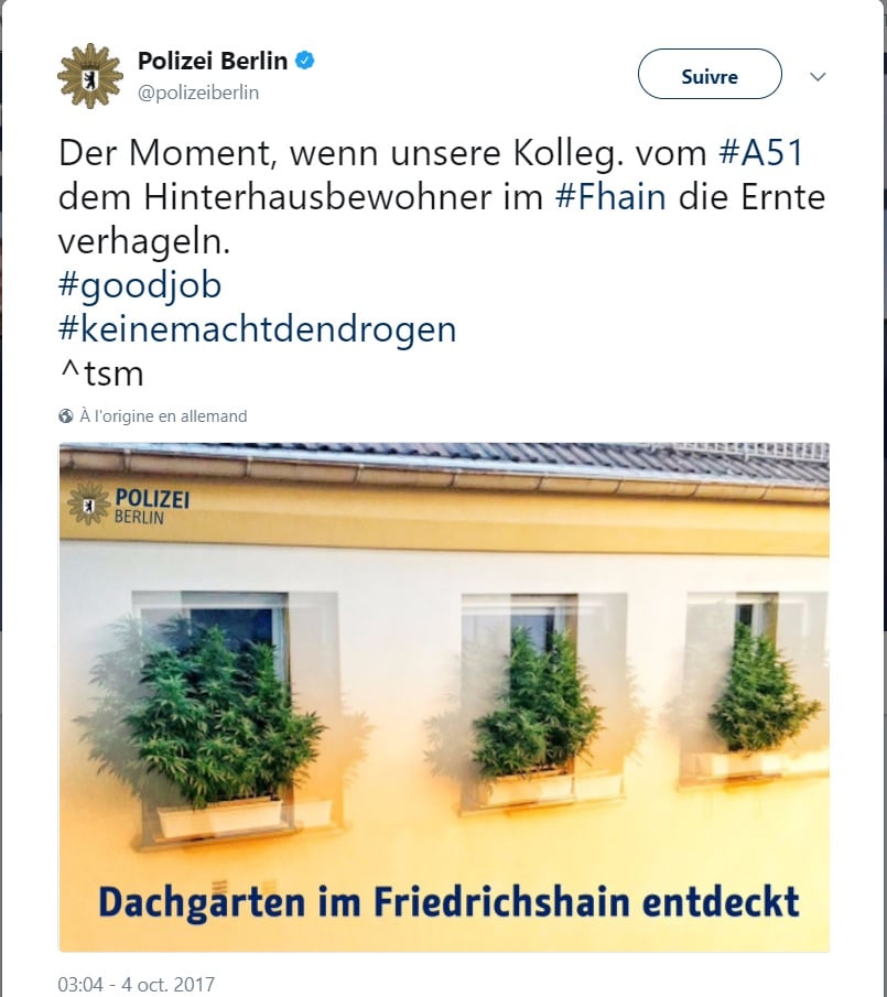 twitter police allemande