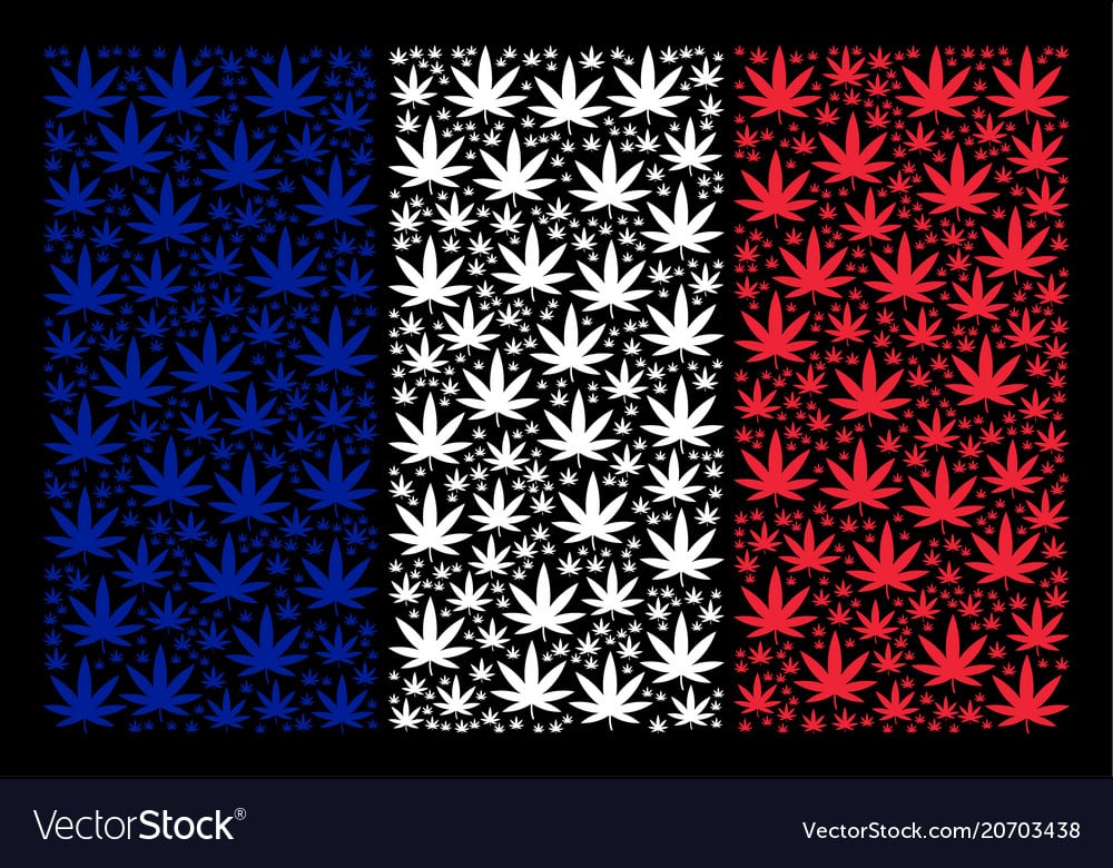 france drapeau cannabis