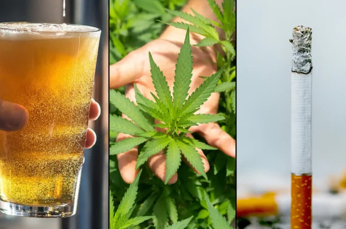 alcohol tobacco marijuana cannabis beer cigarette