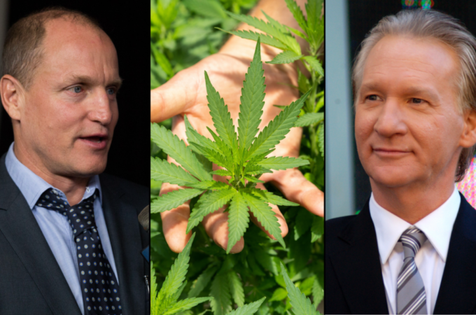 Woody Harrelson et Bill Maher se plaignent que les taxes sur le cannabis sont trop élevées tout en fumant des joints dans le dispensaire qu'ils possèdent ensemble